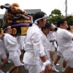 獅子頭が妙典の町をゆく！妙典春日神社祭礼(2012年)